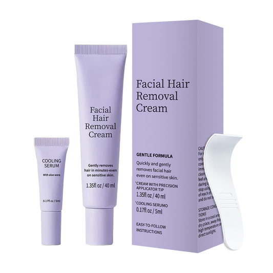 🌸 Piel Suave y Sin Vello en Minutos con Nuestra Crema Depilatoria Facial ✨