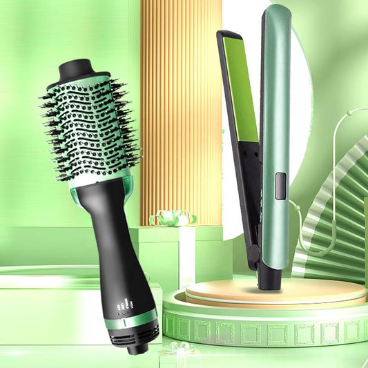 🥑 Cepillo y Plancha Aguacate 3 en 1 -  Belleza, potencia y estilo en una sola herramienta