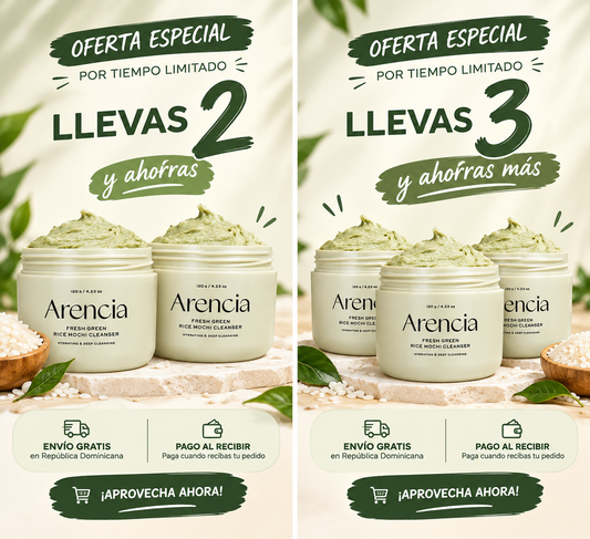 Limpiador Facial Mochi de Arroz — Piel Limpia, Suave y Fresca en Segundos