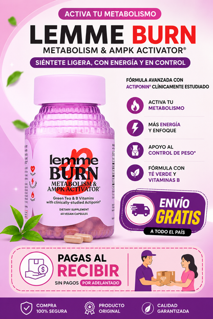 🔥 COMBO TRANSFORMACIÓN TOTAL: LEMME BURN + DEOS ORIGINALES.