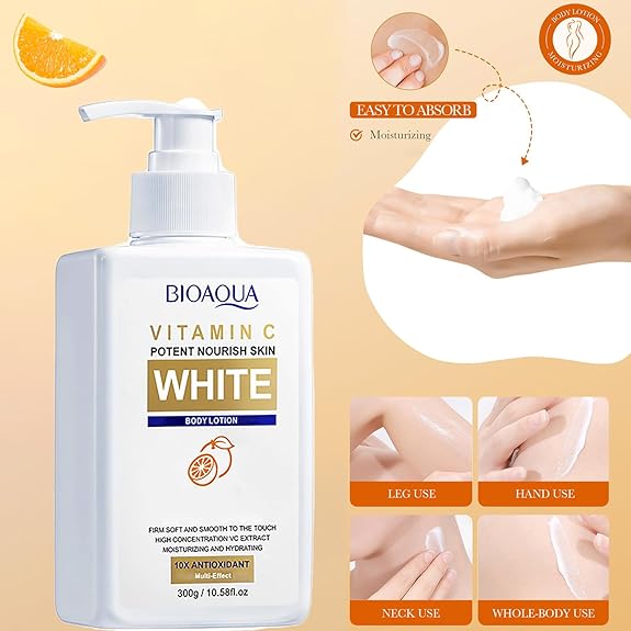 EL DUO PERFECTO!! CREMA BLANQUEADORA BIOAQUA + CREMA CREMA CORPORAL VITAMINA C