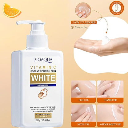 EL DUO PERFECTO!! CREMA BLANQUEADORA BIOAQUA + CREMA CREMA CORPORAL VITAMINA C