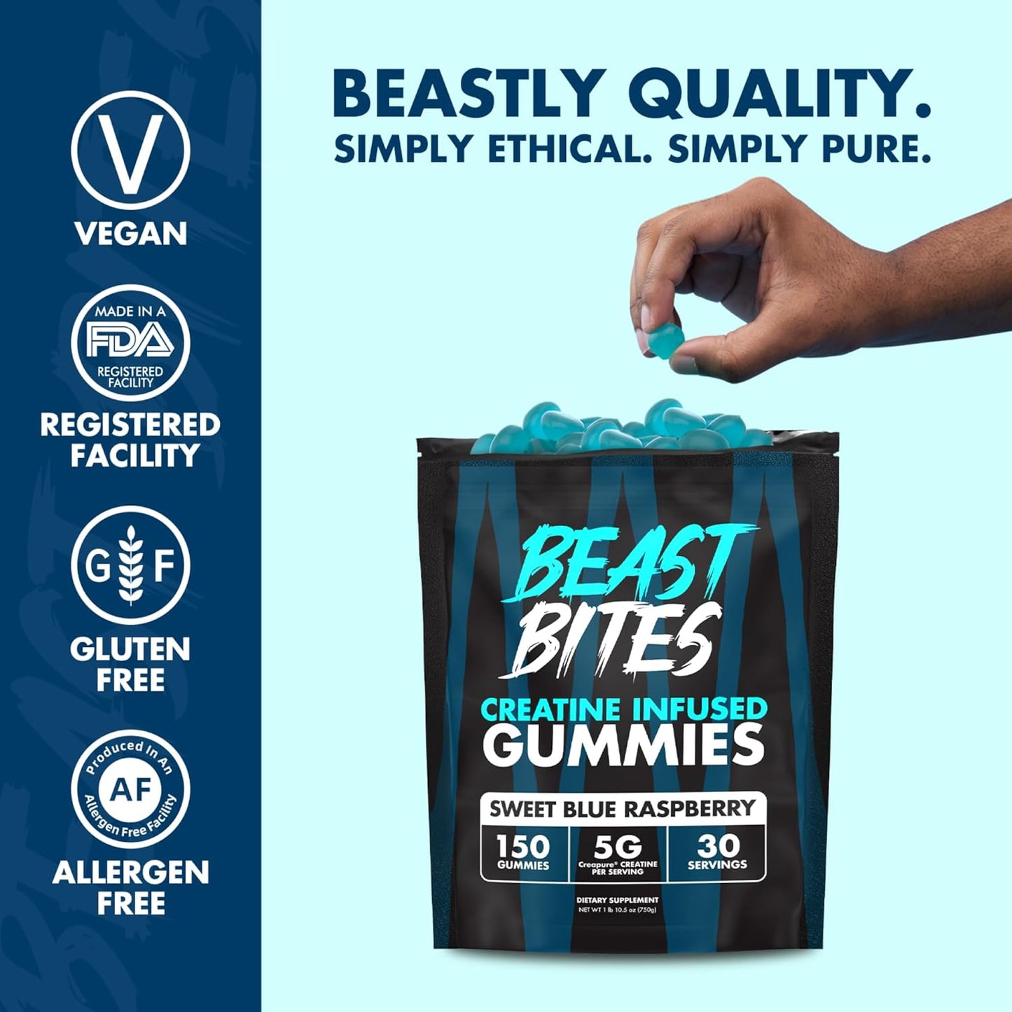 Llegaron las gomitas BEAST BITES — poder puro en cada bocado, deliciosas y fáciles de tomar. 💪