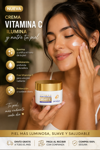 EL DUO PERFECTO!! CREMA BLANQUEADORA  + CREMA CREMA CORPORAL VITAMINA C