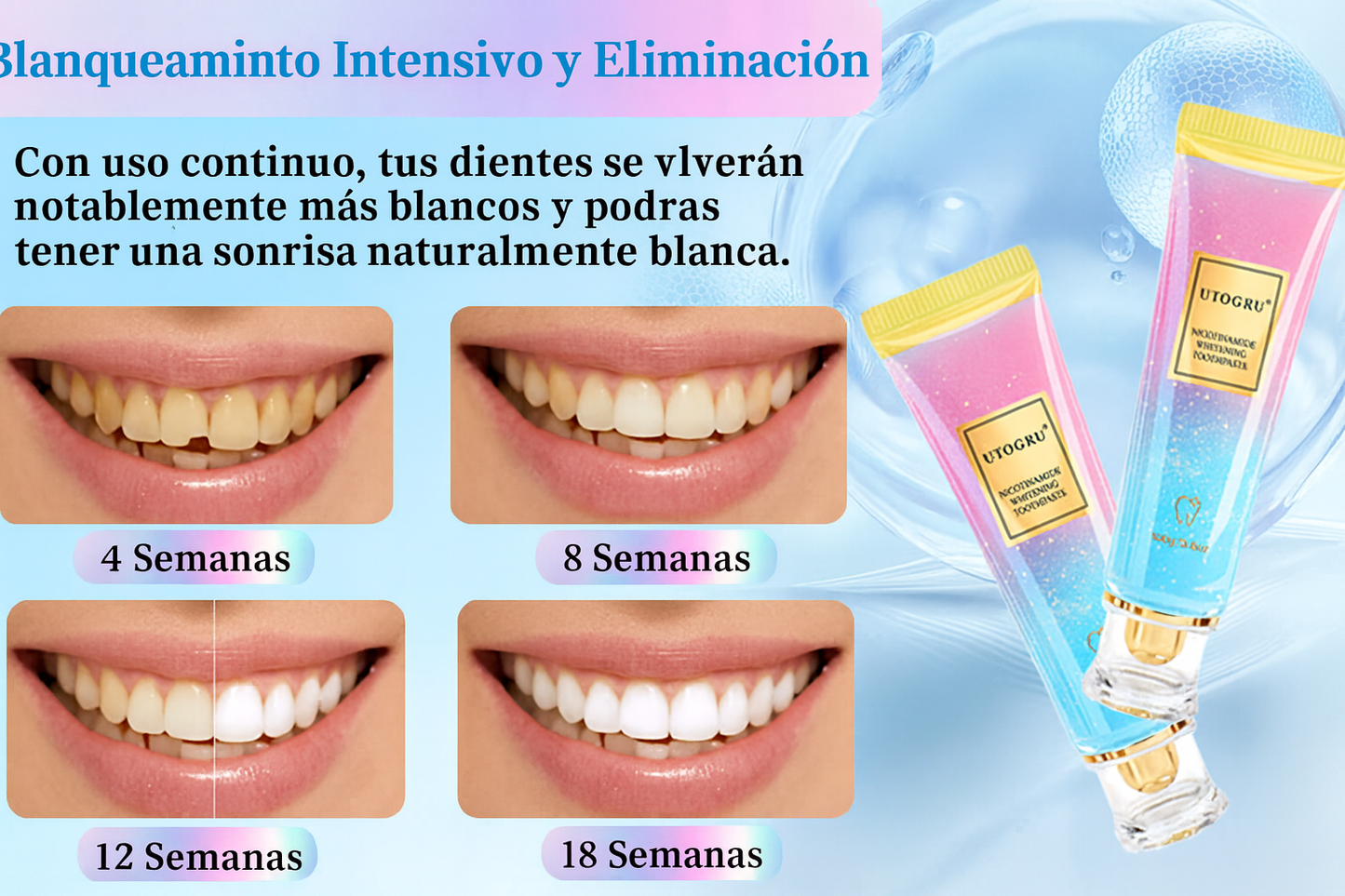 ✨ Llego a RD 🇩🇴 la pasta de Dientes con Niacinamida para Blanquear, Quitar Manchas y Refrescar el Aliento ✨