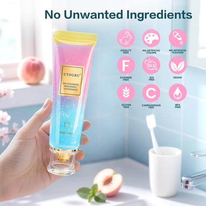 ✨ Llego a RD 🇩🇴 la pasta de Dientes con Niacinamida para Blanquear, Quitar Manchas y Refrescar el Aliento ✨