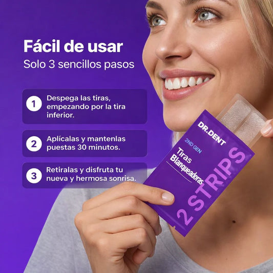 Llegaron a RD🇩🇴!  Las Tiras Moradas DR.Dent 💜  Blanquea tu Sonrisa Sin Dolor!