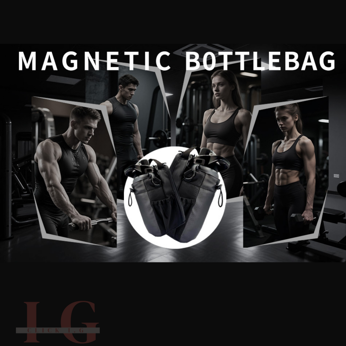 Bolsa magnetica unisex para el Gym | Comodidad al entrenar sin cargas innecesarias | Gratis toalla micro fibra para el gym