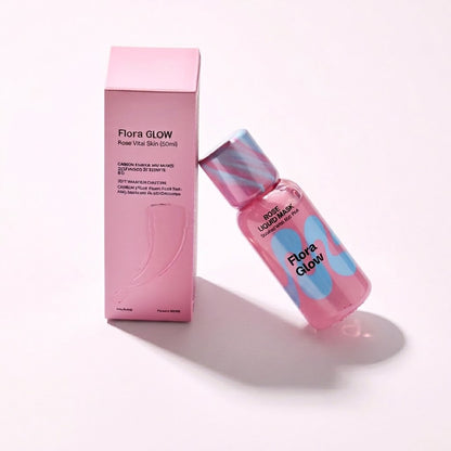 Exfolia e hidrata en segundos con  Flora Glow Rose Liquid Mask ✨