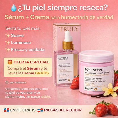 EL 2X1 QUE TU PIEL NECESITA!!  Truly Crema + Truly Serum Fresa 🍓✨